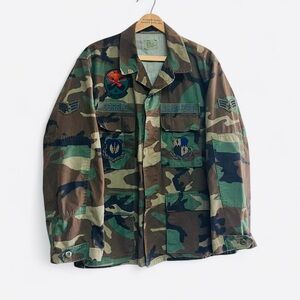 US Air Force Camouflage Jacket 52nd Services Squadron/Tactical Fighter Wing